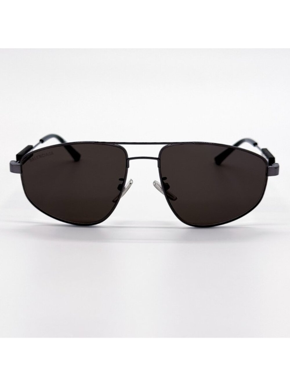 NEW BALENCIAGA BB0115S 001 SUNGLASSES BLACK PILOT UNISEX EYEWEAR BALENCIAGA - Picture 4 of 11